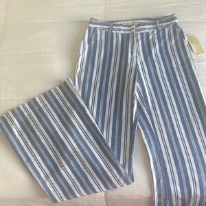 Michael Kors Navy and White Striped Garment